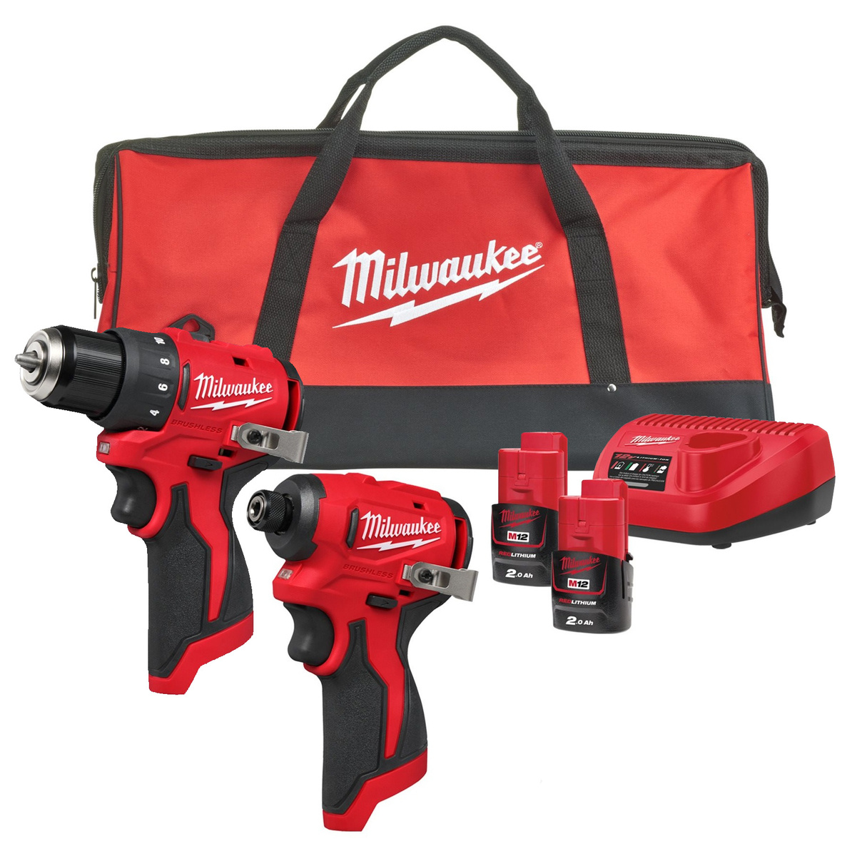 Zestaw Milwaukee M12 Wiertarka + Zakrętarka
